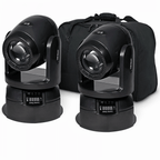 Pair of Gobo Beam 100W LED Moving Head inc Case