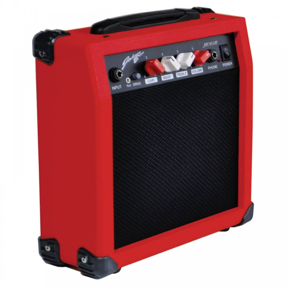20w Guitar Amplifier with Volume and Feedback Control in Red