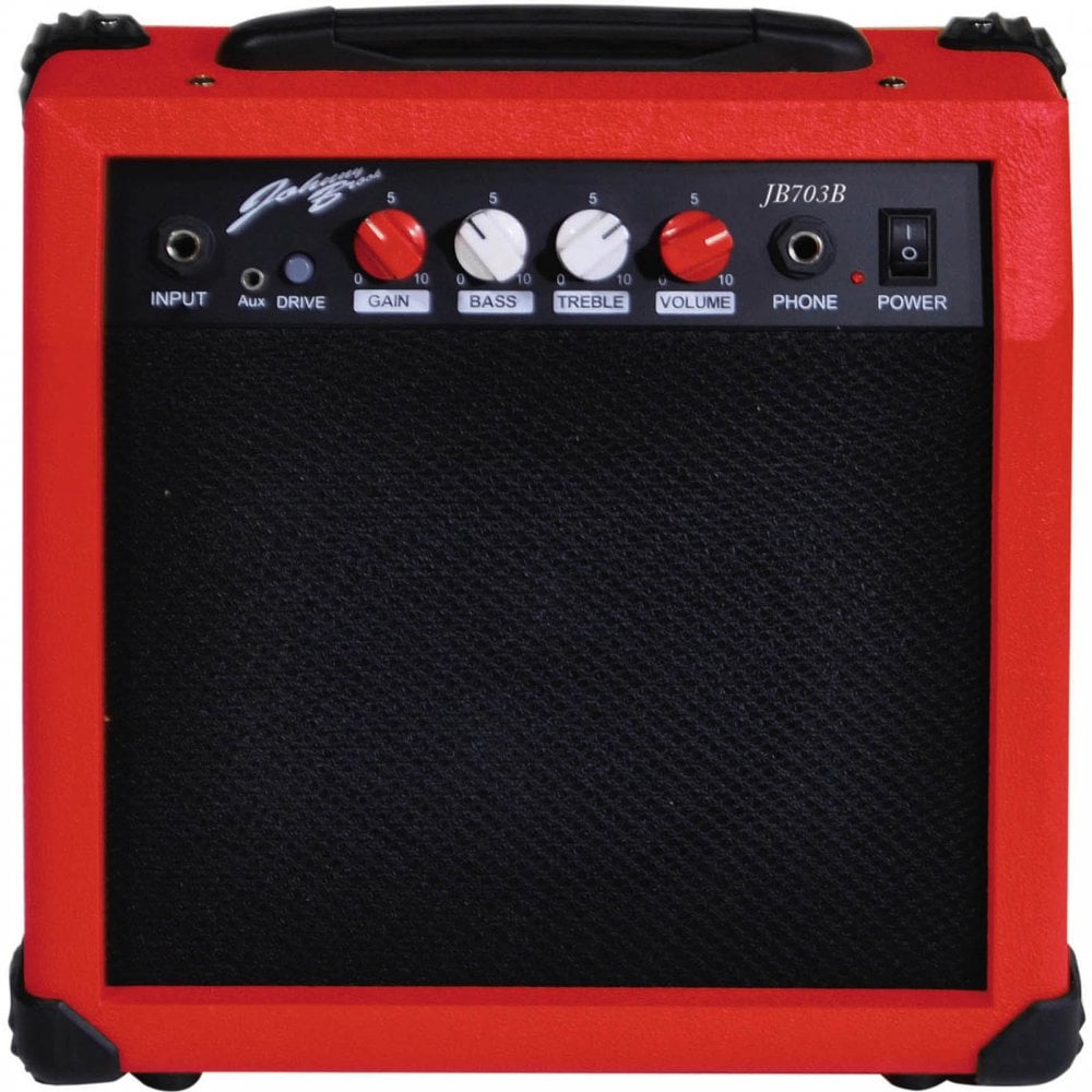 20w Guitar Amplifier with Volume and Feedback Control in Red