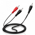 RCA Phono Plug to 2 x RCA Phono Plugs Lead 1.2M