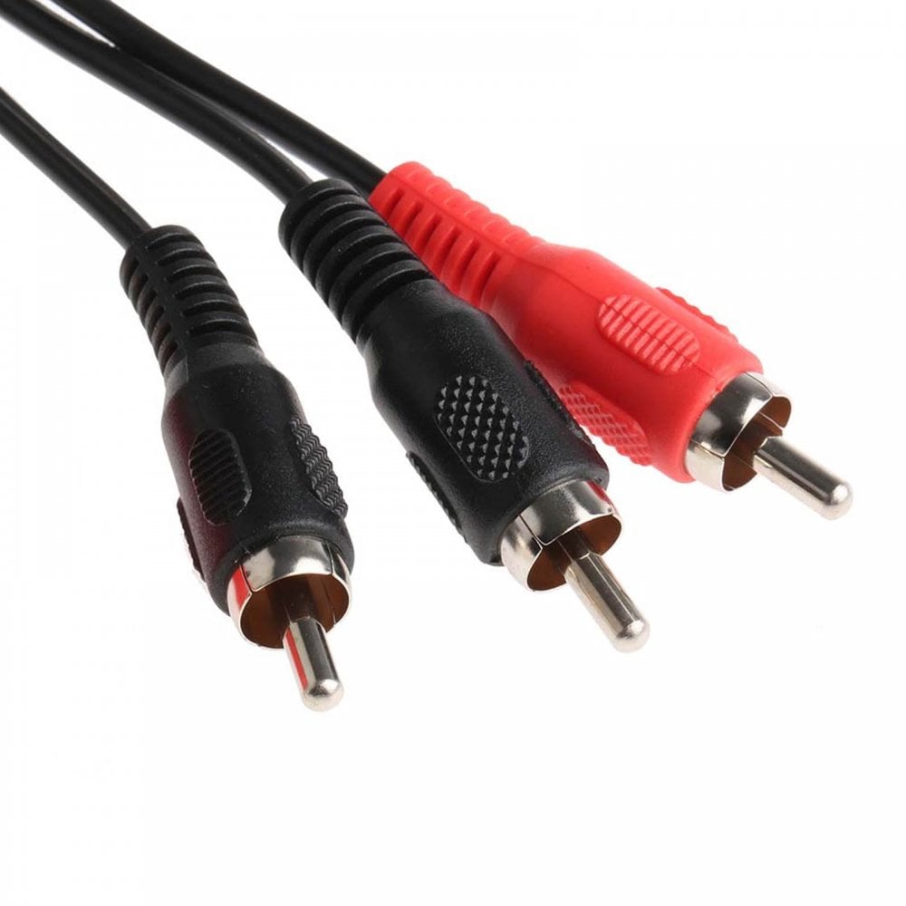 RCA Phono Plug to 2 x RCA Phono Plugs Lead 1.2M