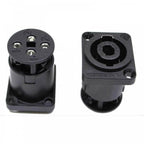 NL4MP-ST 4 Pole Male Speakon Chassis Screw Type