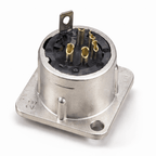 NC5MD-L-1 Male 5 Pin XLR Chassis Connector
