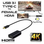 Adaptor Lead USB Type-C Plug to HDMI Socket