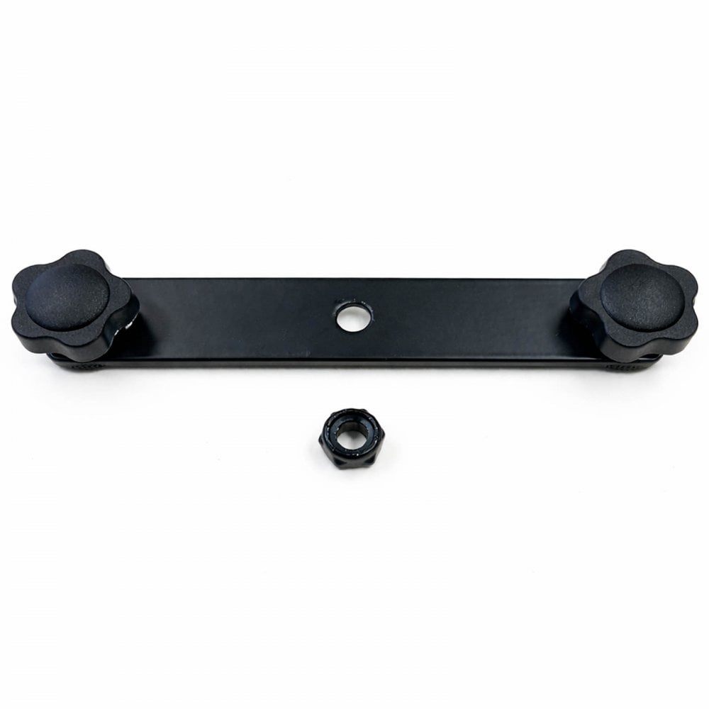 Black Dual Twin Mount Microphone Bar Adaptor