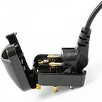 Schuko Earthed Plug Adaptor 13A Euro Socket to UK Plug 13A Fused
