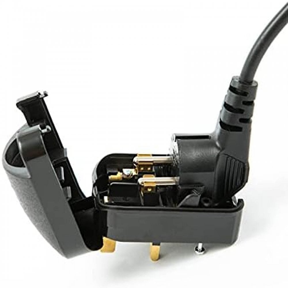 Schuko Earthed Plug Adaptor 13A Euro Socket to UK Plug 13A Fused