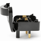 Europlug Non-Earthed Plug Adaptor 13A Euro Socket to UK Plug 13A Fused