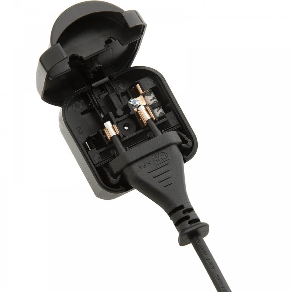 Europlug Non-Earthed Plug Adaptor 13A Euro Socket to UK Plug 13A Fused