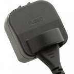 Europlug Non-Earthed Plug Adaptor 13A Euro Socket to UK Plug 13A Fused