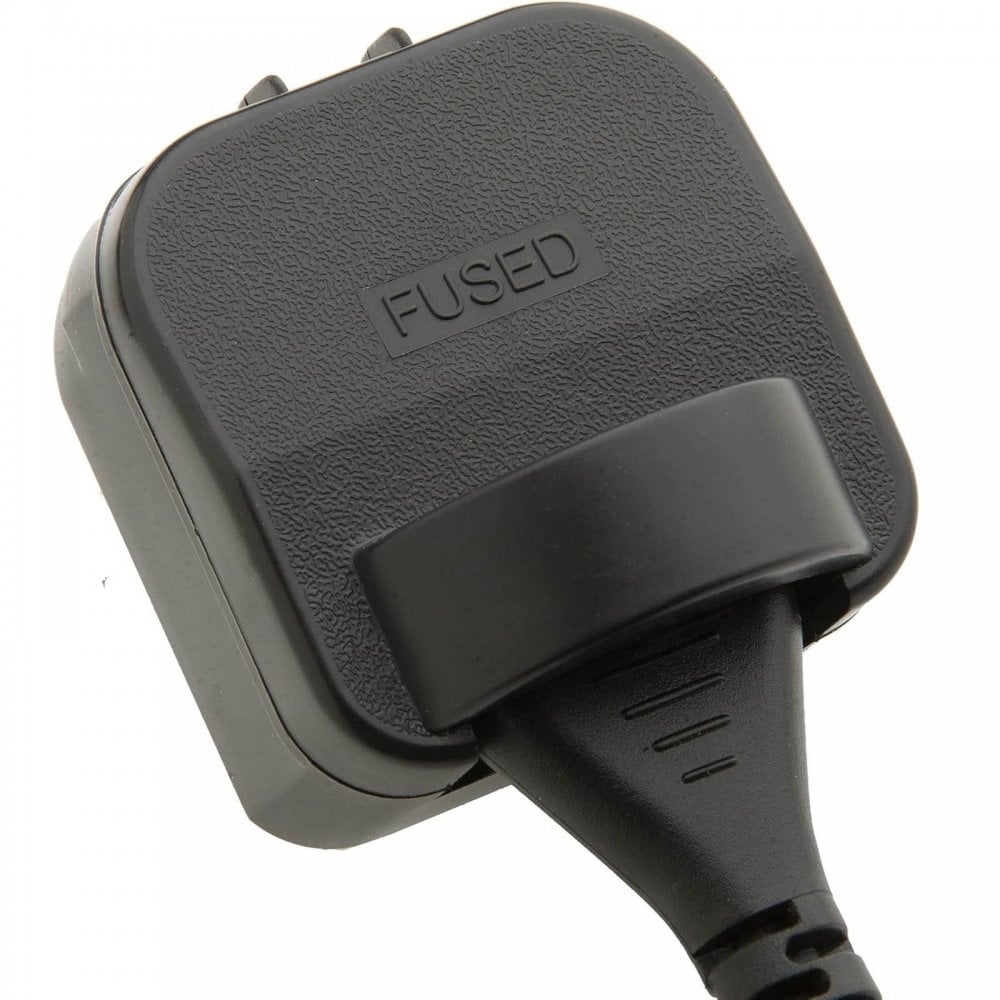 Europlug Non-Earthed Plug Adaptor 13A Euro Socket to UK Plug 13A Fused