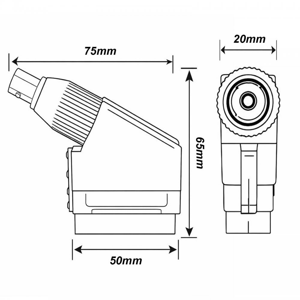 SCART Plug to BNC Socket Adaptor