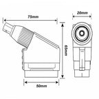 SCART Plug to BNC Socket Adaptor