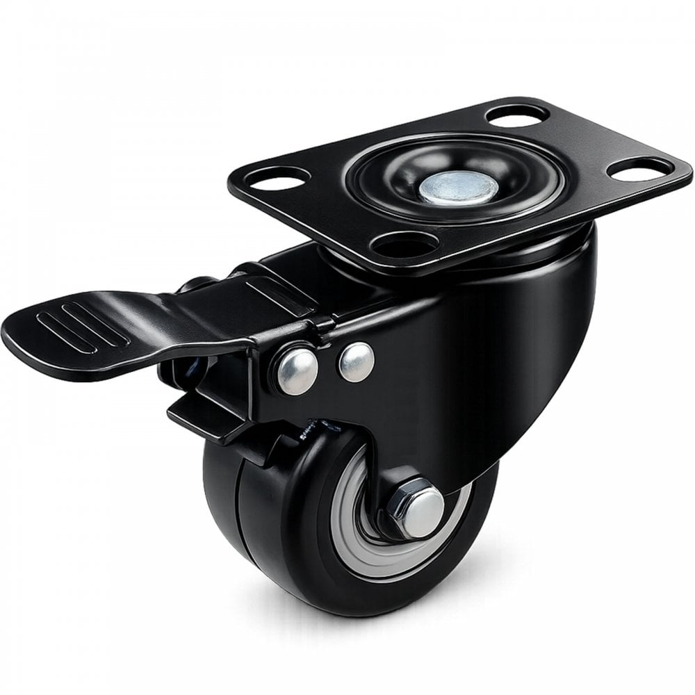 Swivel Castor Wheels 2 Brake Set of 4