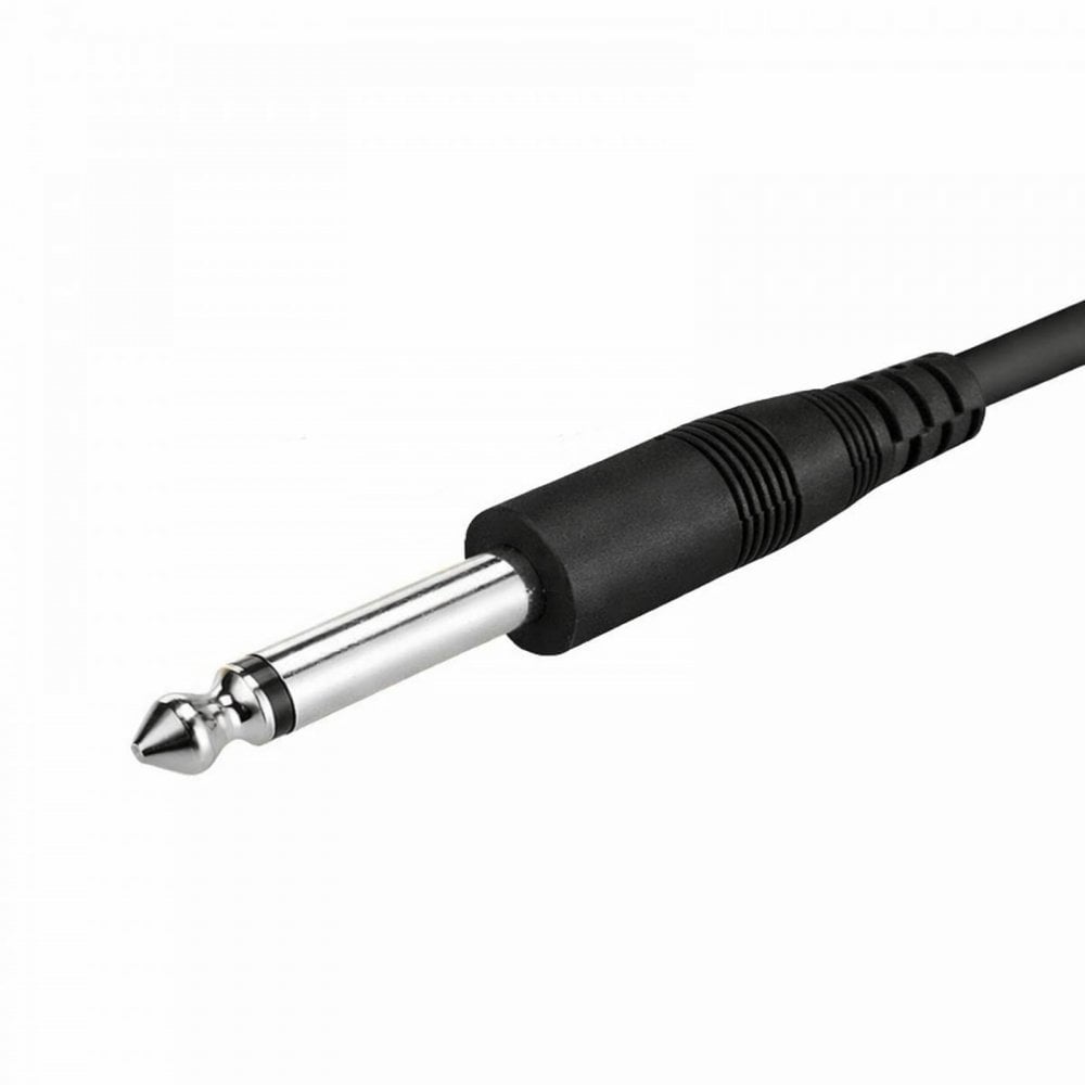 3.5mm Stereo Plug to 2 x 6.3mm Mono Plugs Lead