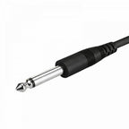 3.5mm Stereo Plug to 2 x 6.3mm Mono Plugs Lead