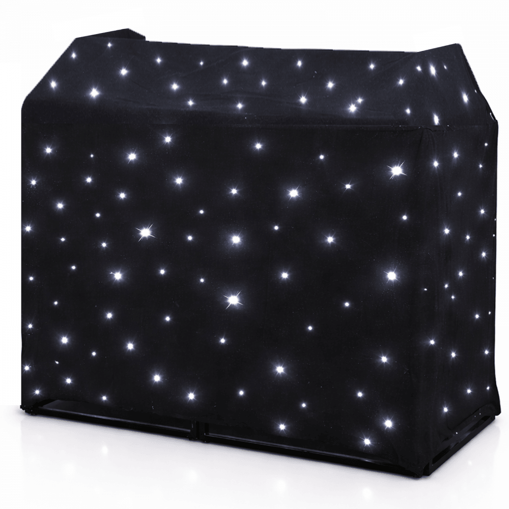 DJ Booth Cool White LED Starcloth System