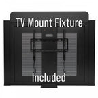 DJ Event Booth Foldable Black Satin Steel Table