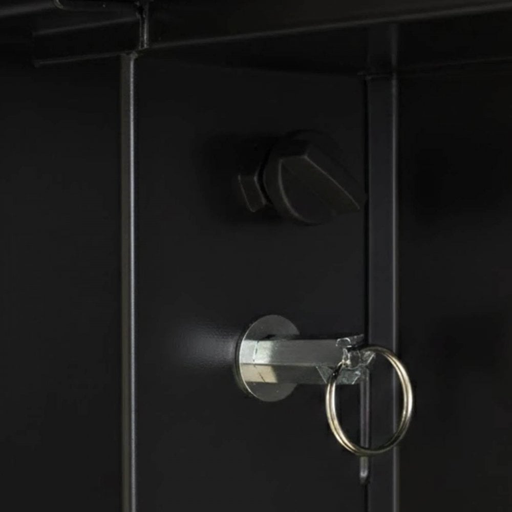 DJ Event Booth Foldable Black Satin Steel Table