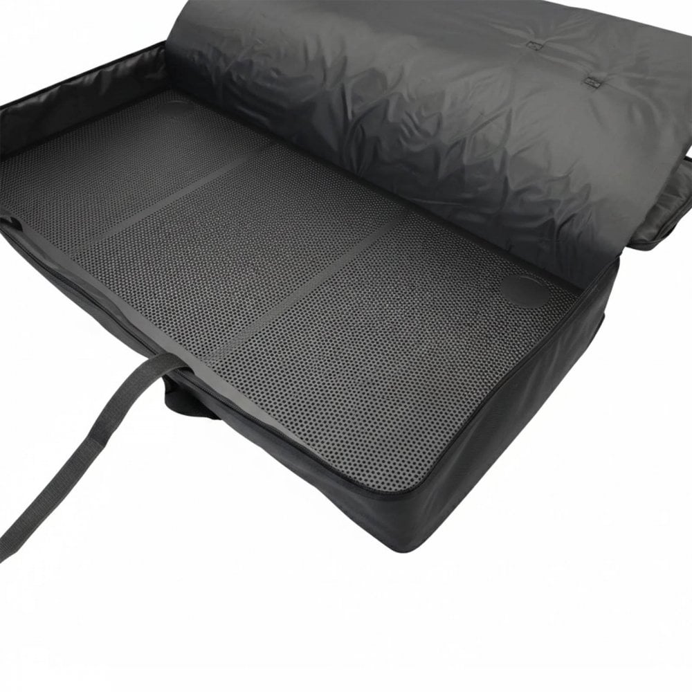 DJ Event Booth Foldable Black Satin Steel Table