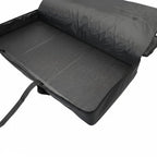 DJ Event Booth Foldable Black Satin Steel Table
