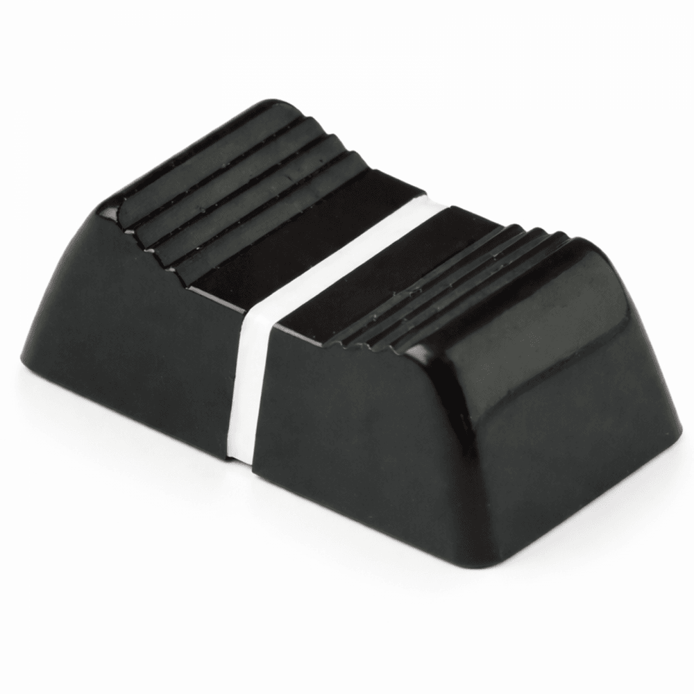 Replacement Grooved Slider Knob with White Indicator For Mixers