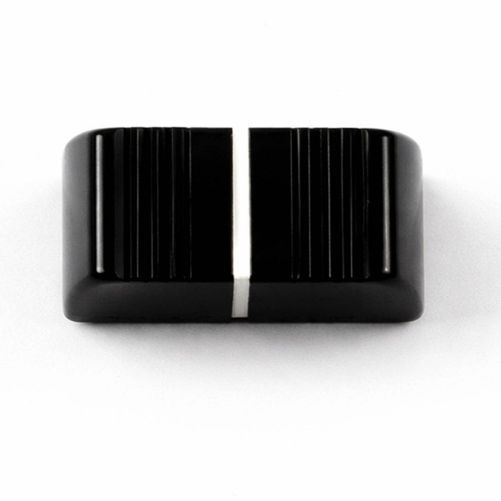 Replacement Grooved Slider Knob with White Indicator For Mixers
