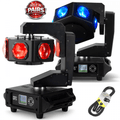 Equinox DJ UFO Lighting Effect Moving Head PAIR inc Lead