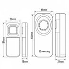 Wireless Waterproof Doorbell with Portable Chime
