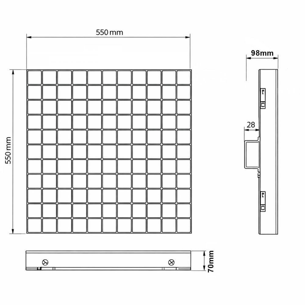 Matrix Pro 10 x 10 Panel Light Art-Net DMX