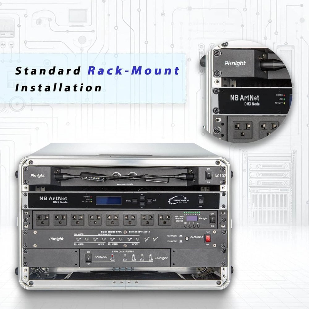 N8 Art-net DMX Node MKII Processor Interface