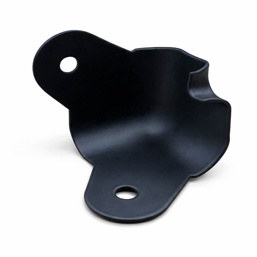 4 Matt Black Metal Ball Corners with 2 Mounting Legs