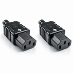 Pair Of Heavy Duty In-line IEC Female Rewireable Sockets