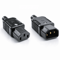 Heavy Duty In-line IEC Male and Female Rewireable Plugs