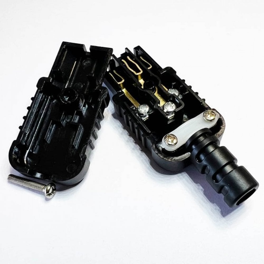 Heavy Duty In-line IEC Male and Female Rewireable Plugs