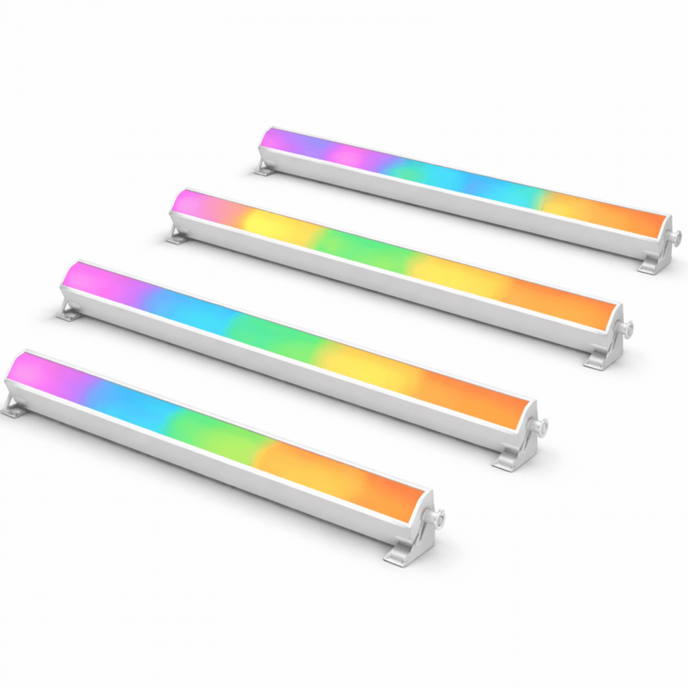4 Pack of SpectraPix Batten 224 SMD 5050 RGB LEDs 1m Bar White