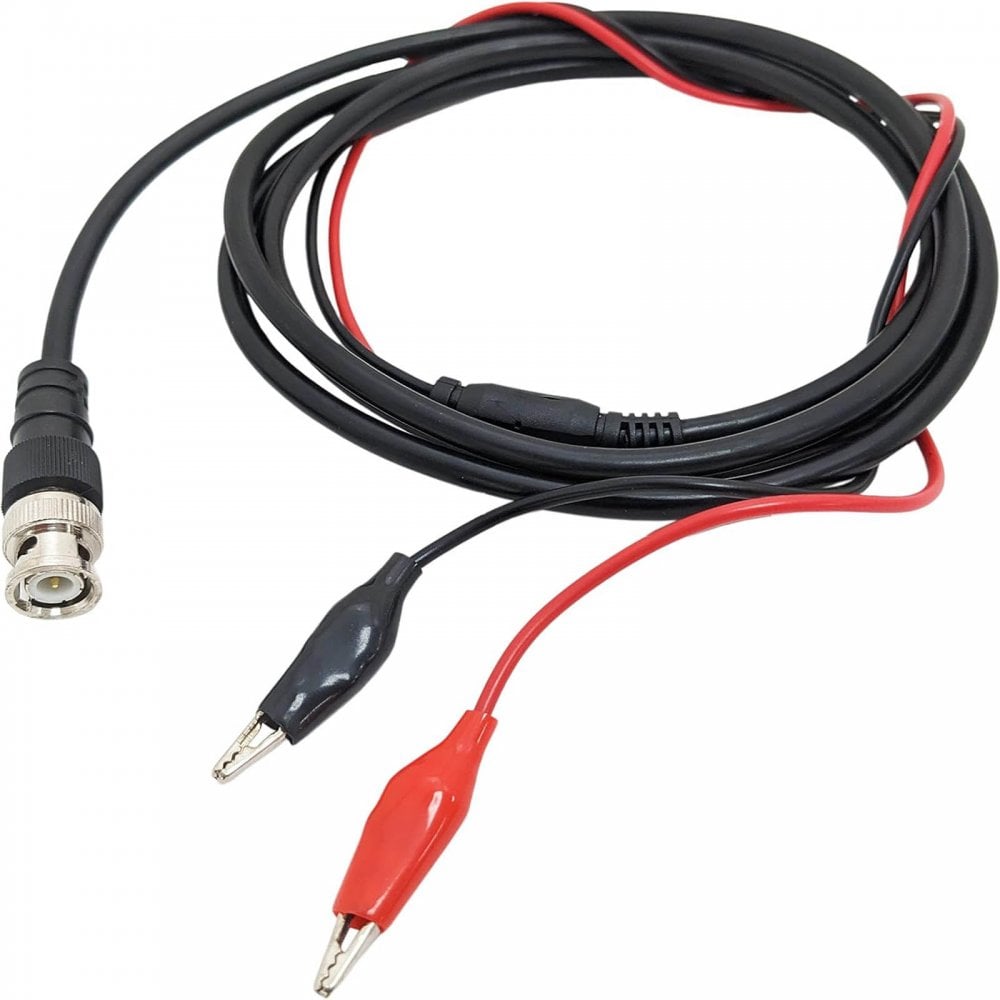 50 Ohms BNC to Red and Black Crocodile Clip Lead