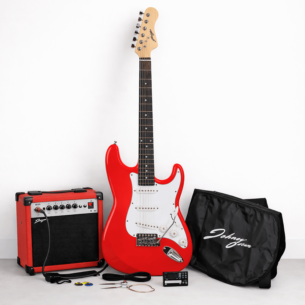 Red Electric Guitar Set