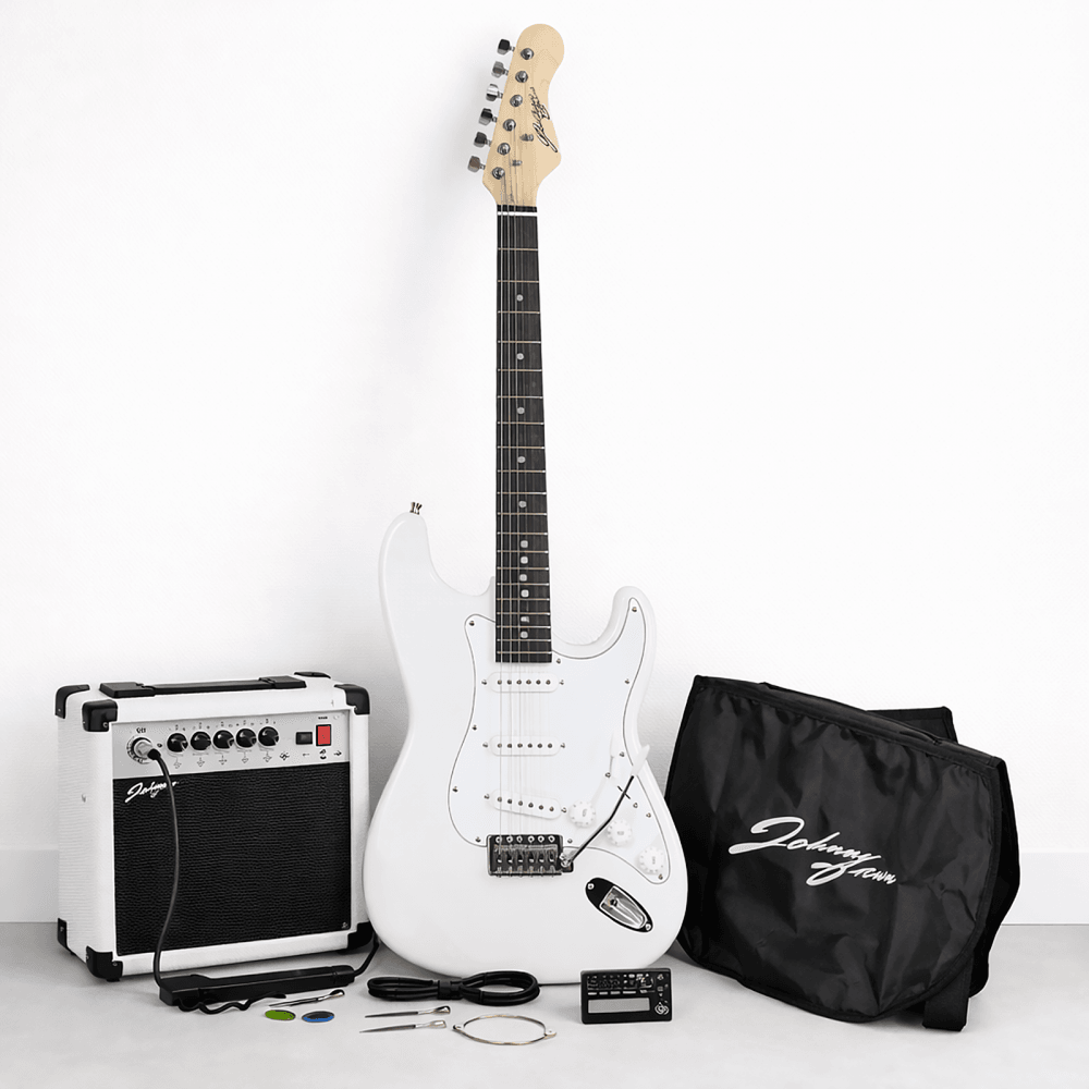 White Electric Guitar Set
