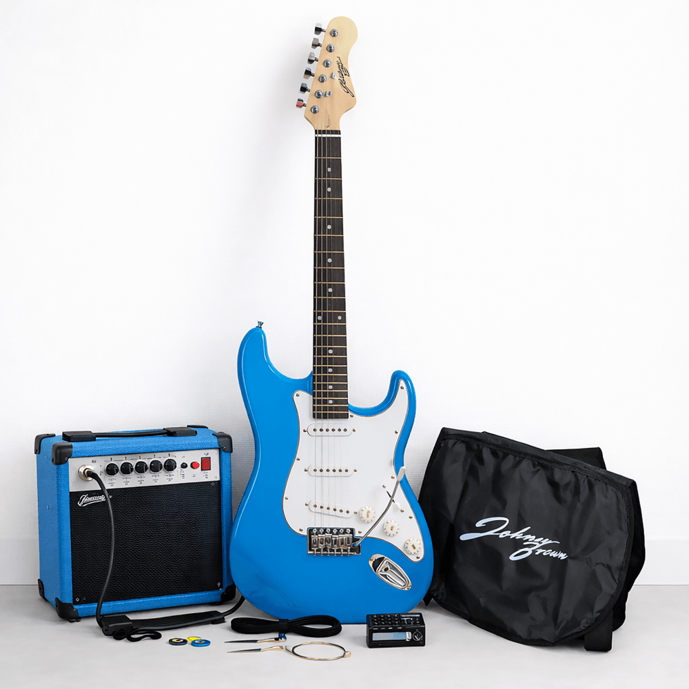 Blue Electric Guitar Set