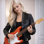 Orange Electric Guitar Set