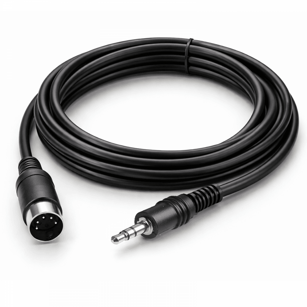 5 Pin Din Plug To 3.5mm Stereo Jack Plug Audio Cable Lead