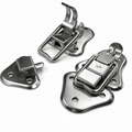 2 x Nickle Heavy Duty Metal Draw Bolt Catches - Flight Case Latch