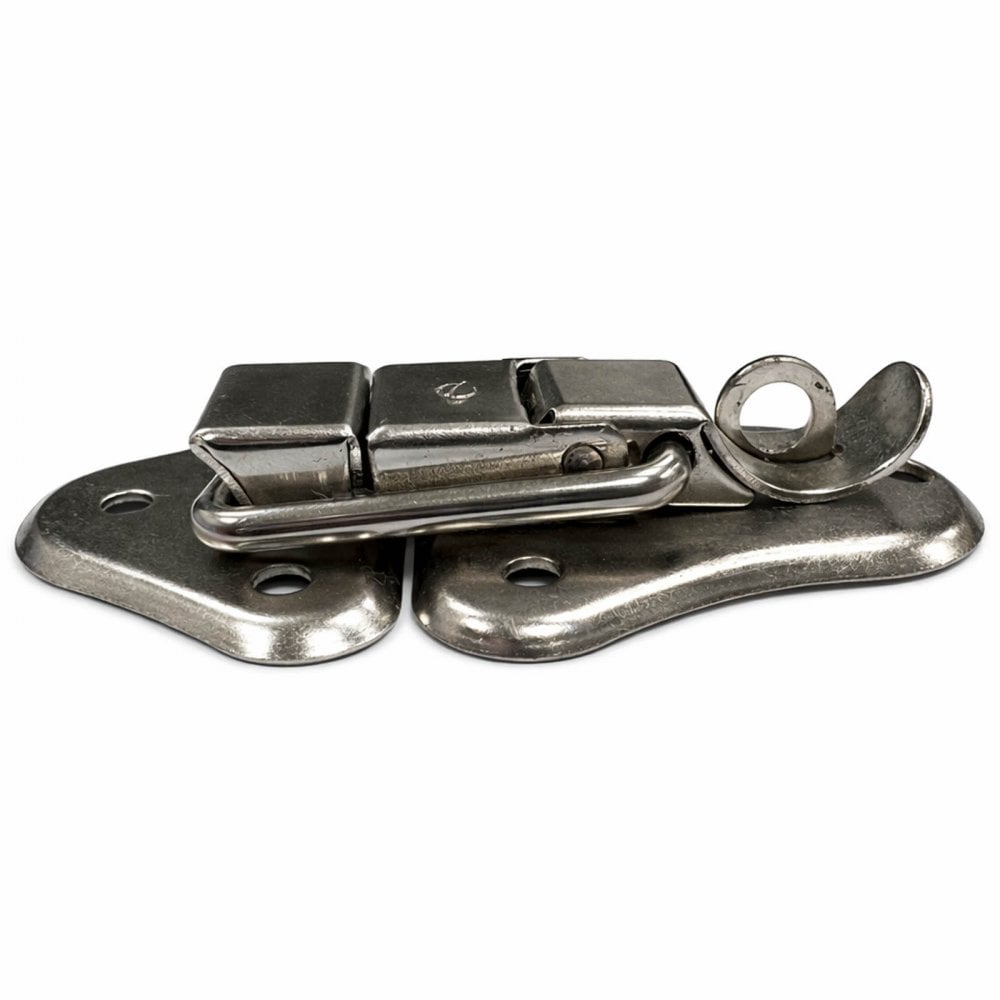 2 x Nickle Heavy Duty Metal Draw Bolt Catches - Flight Case Latch