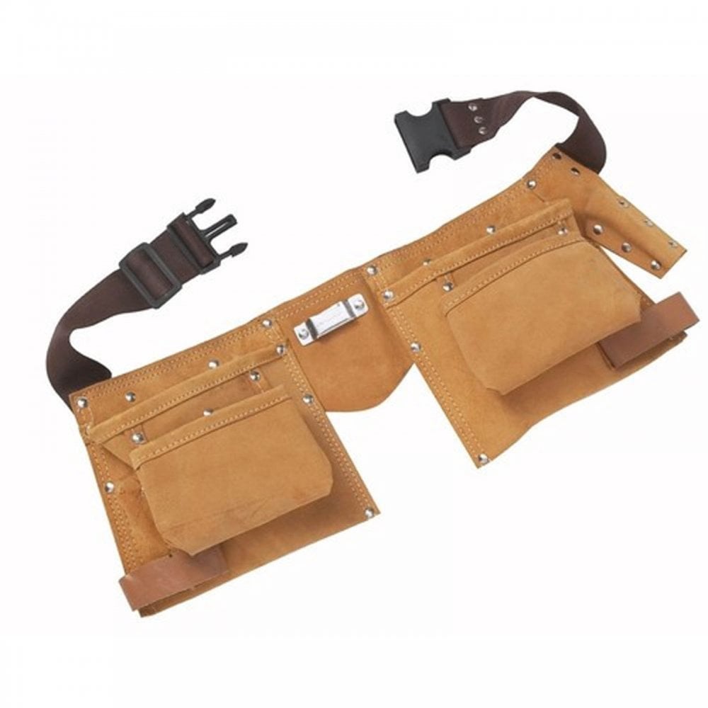 Multi Purpose Suede Double Stitched Leather Tool Belt Pouch