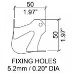 4 Metal 3 Leg Ball Corners inc Fixing Screws