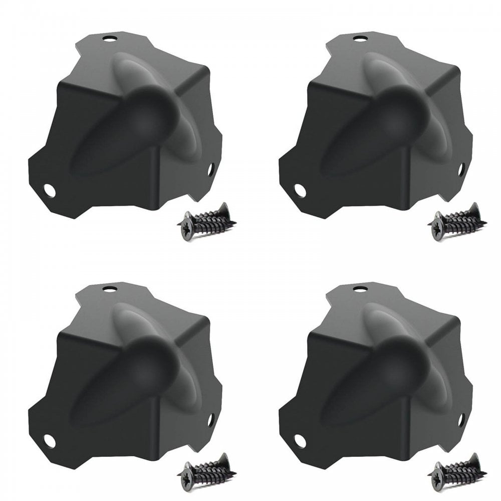4 Metal 3 Leg Ball Corners inc Fixing Screws