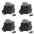 4 Metal 3 Leg Ball Corners inc Fixing Screws