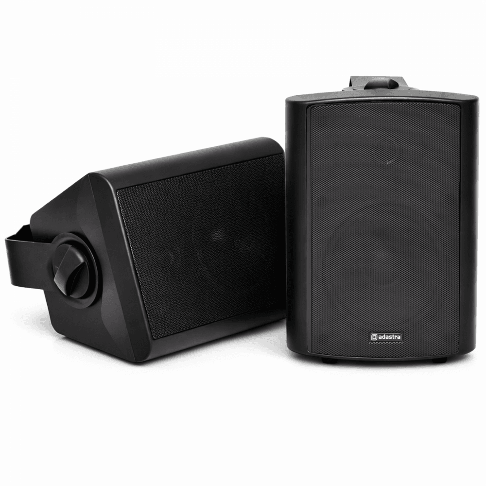 Active Stereo Speakers Black 2x 30W Wall Mountable