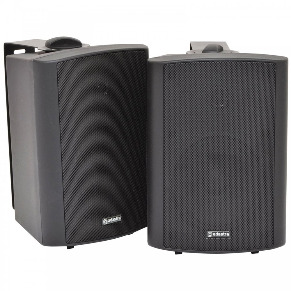 Active Stereo Speakers Black 2x 30W Wall Mountable